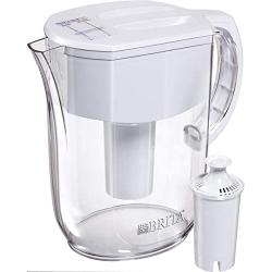 Brita Water Pitcher with 1 Filter, W 1 Std, White