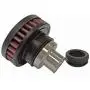CFM Performance 1'' Universal Billet Baffled Push In Valve Cover Breather Grommet (Without Check Ball) (Flat Black)