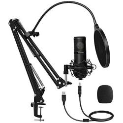 USB Microphone 25mm Large Diaphragm MAONO AU-PM430 Condenser PC Cardioid Mic with Professional Sound Chipset for Studio/Home Recording, Podcast, Gaming, Streaming, YouTube, Chatting