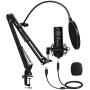 USB Microphone 25mm Large Diaphragm MAONO AU-PM430 Condenser PC Cardioid Mic with Professional Sound Chipset for Studio/Home Recording, Podcast, Gaming, Streaming, YouTube, Chatting