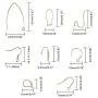 UNICRAFTALE 8 Styles 48pcs Earring Hooks Fish Hook Ear Wires Hypo-allergenic Stainless Steel Earring (0.7-1mm Pin) Earring Hooks Golden Metal Ear Wires for Jewelry Earring Parts DIY Making UNICRAFTALE 8 Styles 48pcs Earring Hooks Fish Hook Ear Wires Hypo-allergenic Stainless Steel Earring (0.7-1mm Pin) Earring Hooks Golden Metal Ear Wires for Jewelry Earring Parts DIY Making