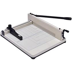 Giantex 17 Guillotine Paper Cutter, Heavy Duty A3 Trimmer Machine with Commercial Metal Base and 400 Sheet Large Capacity for Home and Office, Paper Trimmer