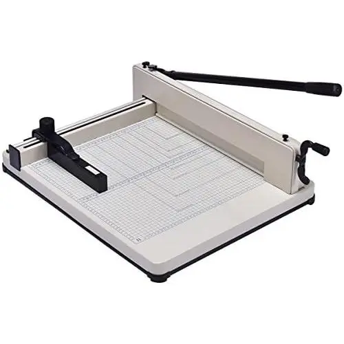 Giantex 17 Guillotine Paper Cutter, Heavy Duty A3 Trimmer Machine with Commercial Metal Base and 400 Sheet Large Capacity for Home and Office, Paper Trimmer Giantex 17 Guillotine Paper Cutter, Heavy Duty A3 Trimmer Machine with Commercial Metal Base and 400 Sheet Large Capacity for Home and Office, Paper Trimmer