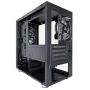 Apevia PRODIGY-BK Micro-ATX Gaming Case with 1 x Tempered Glass Panel, Top USB3.0/USB2.0/Audio Ports, 3 x RGB Fans, Black Frame