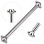 4Pcs 1/18 Drive Shaft, Metal Dog Bone Drive Shaft for WLtoys 1/18 RC Car Parts