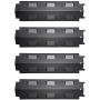 Unicook Porcelain Grill Heat Plate 4 Pack, Grill Replacement Parts, 14 5/8'' L Steel Heat Tent, Heat Shield Plate, Grill Burner Cover, Flame Tamer, Flavorizer Bar for BBQ Gas Grill
