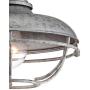 Franklin Park Rustic Farmhouse Outdoor Ceiling Light Fixture Galvanized Steel Open Cage 8 1/2'' Damp Rated for Exterior House Barn Porch Patio Deck - Franklin Iron Works