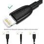 UNBREAKcable Lightning Cable iPhone Charger- [Apple MFi Certified] Ultra-High Lifespan 2.4A Charge iPhone Cable Compatible with iPhone Xs/XS Max/XR/X/ 8 8 Plus/ 7 7 Plus/iPad/iPod - 3.3ft 1M Black