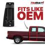 T1A Outside Door Handle Replacement for 1999-2007 Chevy Silverado and GMC Sierra, Fits Rear Right Side Passengers Door of Extended Cab, Black Color, T1A-15758171