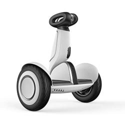 Segway Ninebot S-Plus Smart Self-Balancing Electric Scooter with Intelligent Lighting and Battery System, Remote Control and Auto-Following Mode, White