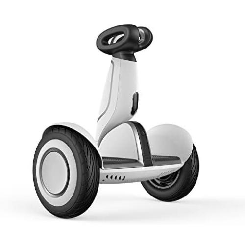 Segway Ninebot S-Plus Smart Self-Balancing Electric Scooter with Intelligent Lighting and Battery System, Remote Control and Auto-Following Mode, White