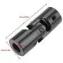 Universal Joint, Metal Flexible Universal Joint Cardan Shaft Coupling Motor Connector 16 × 32 × 85mm, Mini Universal cardan Coupling for Model Cars, Model Ships, Robots