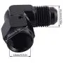 EVIL ENERGY 6AN Female to 6AN Male Flare 90 Degree Swivel Hose Fitting Adapter Aluminium Anodized Black EVIL ENERGY 6AN Female to 6AN Male Flare 90 Degree Swivel Hose Fitting Adapter Aluminium Anodized Black