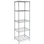 Honey-Can-Do SHF-01054 5-tier chrome shelving unit, 250 lbs