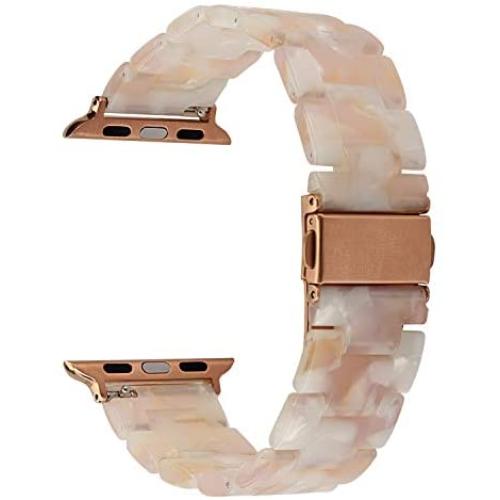 MAIRUI Compatible with Apple Watch Band Series 4/5 Slim Resin Bracelet Wristband Lightweight Strap Replacement for iWatch Series 5/4/3/2/1, Sport/Edition