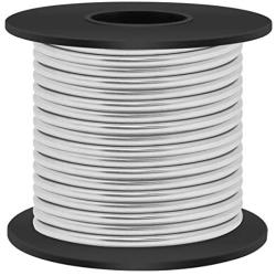 Aluminum Craft Wire 8 Gauge 12 Gauge 18 Gauge, Luxiv 1mm 2mm 3mm Silver Aluminum Wire for Crafting Wire Soft DIY Metal Craft Art Wire (Silver, 8gauge(3mm))