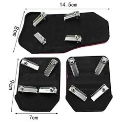 SZSS-CAR 3pcs Nonslip Car Pedal Pads Auto Sports Gas Fuel Petrol Clutch Brake Pad Cover Foot Pedals Rest Plate Kits For MT(Manual Transmission) Car