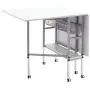 Studio Designs Sew Ready Mobile Height Adjustable Hobby and Craft Cutting Table with Drawers in Silver/White (13374)