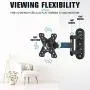 Mounting Dream Full Motion Monitor Wall Mount TV Bracket for 10-26 Inch LED, LCD Flat Screen TV and Monitor, TV Mount with Swivel Articulating Arm, Monitor Mount Up to VESA 100x100mm and 33LBS MD2463