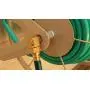 Liberty Garden 703-1 Multi-Purpose Steel Garden Wall/Floor Mount Hose Reel, Tan Liberty Garden 703-1 Multi-Purpose Steel Garden Wall/Floor Mount Hose Reel, Tan