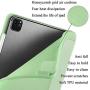 SIWENGDE Case for iPad Pro 11 Inch 2020 2nd Generation Support iPad 2nd Pencil Charging & Pair, Slim Lightweight Trifold Stand Smart Protective Case Cover for Kids, Auto Wake/Sleep (Green)