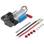 GoolRC Metal Gearbox with 370 Brushed Motor Speed Change Replacement for 1/12 MN-D90 FJ-45 RC Car Parts (Black)