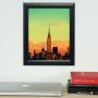 Craig Frames 1WB3BK 4 by 6 Inch Picture Frame, Smooth Wrap Finish, 1 Inch Wide, Black