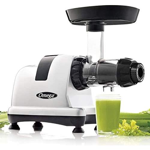 Omega MM900HDS Medical Medium Slow Masticating Celery Juicer High Juice Yield Adjustable Dial, 200-Watt, Silver