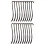 Baosity 80 Pieces Lots 4 Colors Metal Bookmarks Flat Hook Book Mark Charms Pendants Beading Jewelry Making Accessories Craft Supplies for Crafting 87mm x 14mm