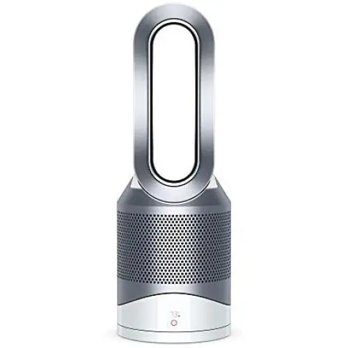 Dyson Pure Hot + Cool, HP01 HEPA Air Purifier, Space Heater & Fan, For Large Rooms, Removes Allergens, Pollutants, Dust, Mold, VOCs, White/Silver