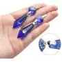 20 Pieces Chandelier Icicle Crystal U-Drop Prisms Lamp Parts Glass Pendants Beads for Wedding, Party or Holiday Decoration, 37mm, Blue 20 Pieces Chandelier Icicle Crystal U-Drop Prisms Lamp Parts Glass Pendants Beads for Wedding, Party or Holiday Decoration, 37mm, Blue