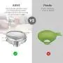 AIEVE Canning Funnel, Fine Mesh Strainer Sieve and Stainless Steel Funnel Kitchen Funnel Metal Funnel for Wide and Regular Jars Whippers and Transferring Liquid and Dry Ingredients