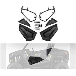 Lower Half Front Door Inserts, A&UTV PRO Door Panels Plastic with Metal Frame for Polaris RZR XP 1000 900 S Turbo EPS 2 Door 2014-2020, 60 inch Models, Replace # 2879509