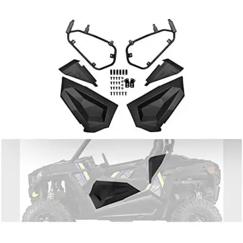 Lower Half Front Door Inserts, A&UTV PRO Door Panels Plastic with Metal Frame for Polaris RZR XP 1000 900 S Turbo EPS 2 Door 2014-2020, 60 inch Models, Replace # 2879509