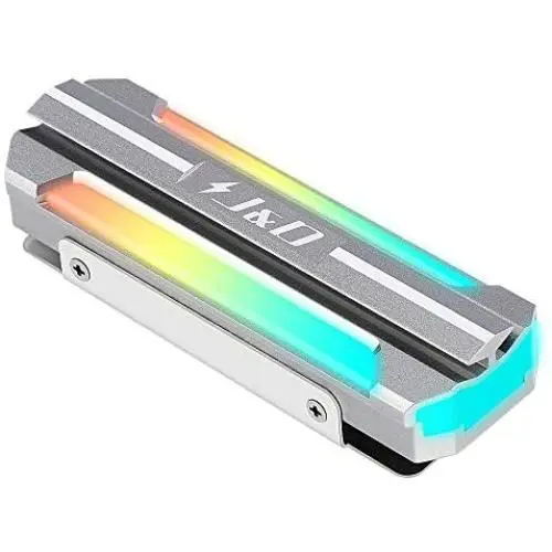 J&D ARGB M.2 Heatsink, Aluminum Alloy M.2 Heatsink SSD Cooler with 5V 3Pin ARGB Light and Thermal Pad, Compatible with SATA NVMe NGFF 2280 M.2 SSD J&D ARGB M.2 Heatsink, Aluminum Alloy M.2 Heatsink SSD Cooler with 5V 3Pin ARGB Light and Thermal Pad, Compatible with SATA NVMe NGFF 2280 M.2 SSD