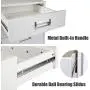 TOPSKY 5 Drawer Mobile Cabinet Fully Assembled Except Casters Built-in Handle (White) TOPSKY 5 Drawer Mobile Cabinet Fully Assembled Except Casters Built-in Handle (White)