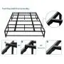 SAYGOER Queen Bed Frame Base Metal Platform Mattress Foundation Eyeglasses Shaped Frame No Box Spring Needed Heavy Duty Steel Slat Support Underbed Storage Space Noise Free Non-Slip Easy Assembly SAYGOER Queen Bed Frame Base Metal Platform Mattress Foundation Eyeglasses Shaped Frame No Box Spring Needed Heavy Duty Steel Slat Support Underbed Storage Space Noise Free Non-Slip Easy Assembly