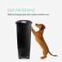 simplehuman Slim Kitchen Step trash can, 40 Liter, Black