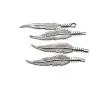 Youdiyla 90 PCS Mini Feather Charms Collection - Antique Silver Bronze Gold Small Bird Plume Plumage Metal Pendants for Dream Catcher Jewelry Making DIY Findings (HM48)