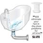 TubShroom The Revolutionary Tub Drain Protector Hair Catcher/Strainer/Snare, White