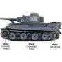 Modified Edition 1/16 2.4ghz Remote Control German Tiger I Gray Color Tank Model(360-Degree Rotating Turret)(Steel Gear Gearbox)(3800mah Nimh Battery)(Metal Tracks &Sprocket Wheel & Idle Wheel) Modified Edition 1/16 2.4ghz Remote Control German Tiger I Gray Color Tank Model(360-Degree Rotating Turret)(Steel Gear Gearbox)(3800mah Nimh Battery)(Metal Tracks &Sprocket Wheel & Idle Wheel)