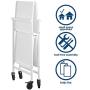Cosco Indoor/Outdoor Serving Cart, Folding, White