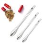 obmwang 14 Pack Stainless Steel Lab Spatula Micro Scoop/Spoon Reagent Laboratory Sampling Spoon Mixing Spatula