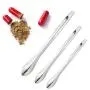 obmwang 14 Pack Stainless Steel Lab Spatula Micro Scoop/Spoon Reagent Laboratory Sampling Spoon Mixing Spatula