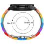 BaiHui 22mm Watch Band Compatible with Galaxy Watch 46mm/45mm Bands, Aluminum Metal Watch Band Quick Release Strap Compatible for Samsung Gear S3 Frontier/Galaxy Watch 3 45mm - Rainbow