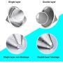 Pour Over Coffee Dripper Stainless Steel LHS Slow Drip Coffee Filter Metal Cone Paperless Reusable Single Cup Coffee Maker 1-2 Cup With Non-slip Cup Stand and Cleaning Brush