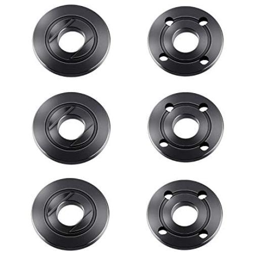 Angle Grinder Flange Nut 5/8 for compatible with Dewalt Ryobi Inner Outer Flat Adapter Nut Replacement Makita 224399-1 193465-4 224568-4 9005BZ 9015B (6 Pack)