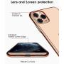 DTTO Compatible with iPhone 11 Pro Max Case, Slim Fit Clear Soft TPU Cover Case with Metal Luster Edge for 2019 iPhone 6.5 Inch, Gold