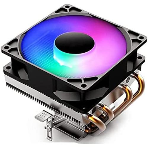 QWERTYUIOP CPU Cooler 4 Heatpipe CPU Cooling TDP 280W 3Pin Fan PC Cooling Heatsink 90Mm ARGB Fan Radiator 115X/775/1366/2011/AM3+/AM4