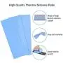 A ADWITS [ 16-Pack ] 1.0mm Thermal Conductive Silicone Pads, Soft Safe Simple to Apply for SSD CPU GPU LED IC Chipset Cooling -Blue